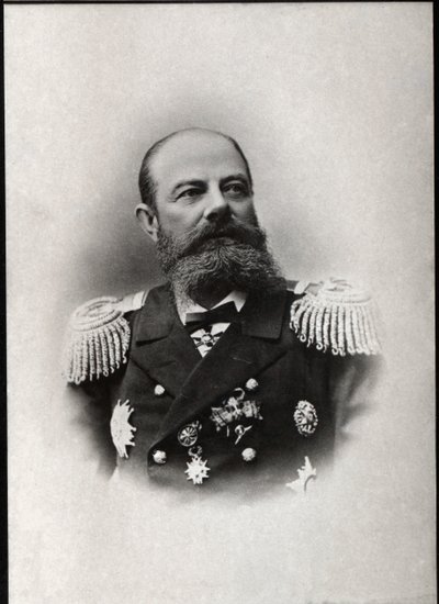 Porträt von Avellan, russischer Admiral und Kommandant der russischen Mittelmeerflotte von French Photographer
